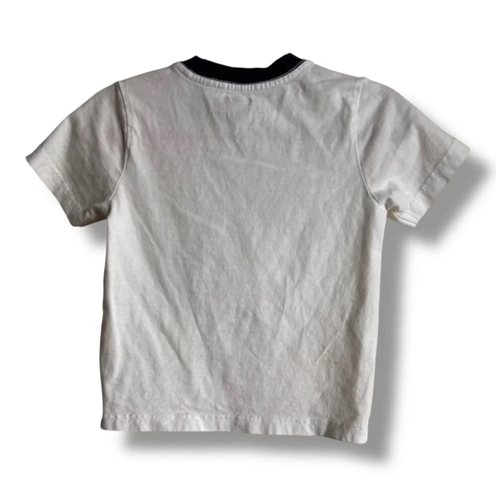 Gymboree Picnic Party Moto Bunny Tee Navy Blue White Motorcycle Rabbit‎ 2T